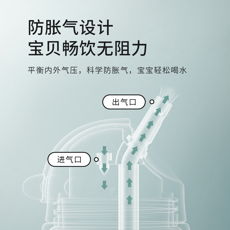艾爾樂嬰幼兒奶瓶企鵝學(xué)飲杯重力球帶軟管大容量正品耐摔防漏水杯